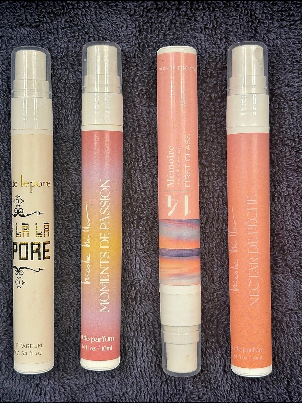 Travel Perfume Bundle - Nicole Miller, Nanette Lepore, Memoire Archives